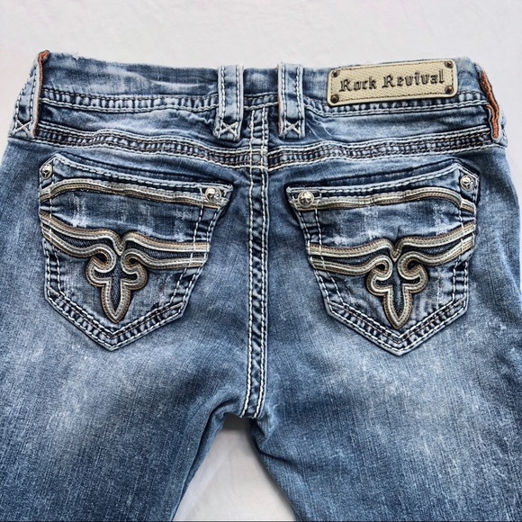 Rock Revival Arella Stretch Skinny Jeans Size 27 - Picture 6 of 7
